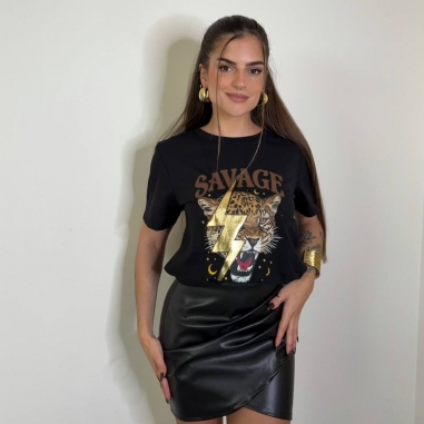 CAMISETA SAVAGE NEGRA