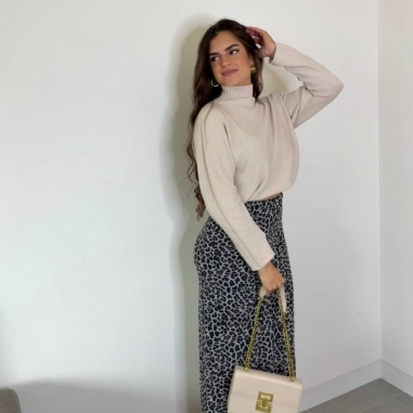 FALDA TUL ANIMAL PRINT