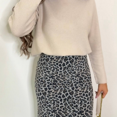 FALDA TUL ANIMAL PRINT