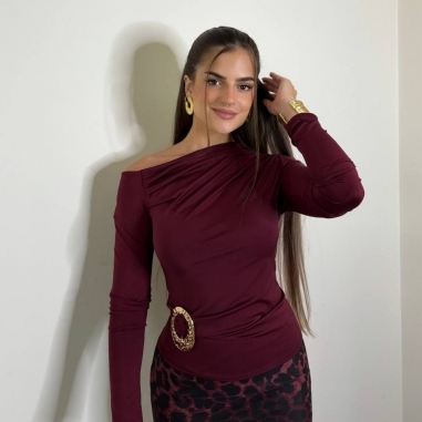 TOP FRUNCIDO ACCESORIO VINO