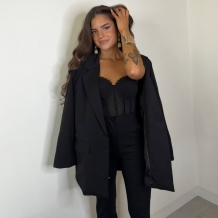 BLAZER LARGA NEGRA 2