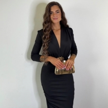 VESTIDO SELENE LARGO NEGRO