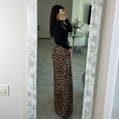 PANTALÓN PALAZZO ANIMAL PRINT