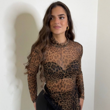 TOP TUL LENCERO ANIMAL PRINT