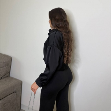 PANTALÓN CAMPANA NEGRO