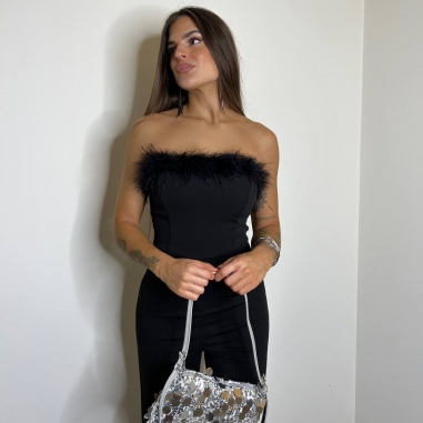 PREVENTA MONO PLUMAS NEGRO