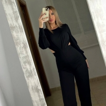 MONO ESPALDA ABOTONADO NEGRO 2