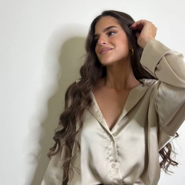 CAMISA SATÉN CHAMPÁN