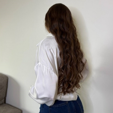 CAMISA SATÉN BLANCA