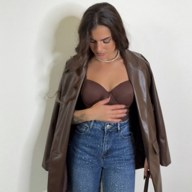 BODY BASIC ESCOTE DE CORAZÓN CHOCO