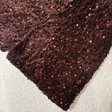 SHORT LENTEJUELA CHOCO