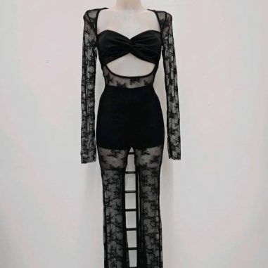 MONO ENCAJE NUDO ESCOTE