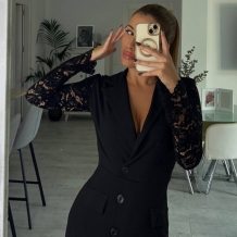 MONO CORTO MANGA ENCAJE 2