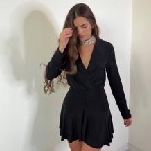 VESTIDO LUREX VUELO NEGRO