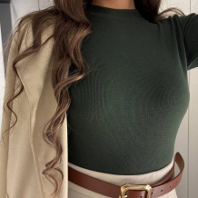 JERSEY CORTITO VERDE MILITAR