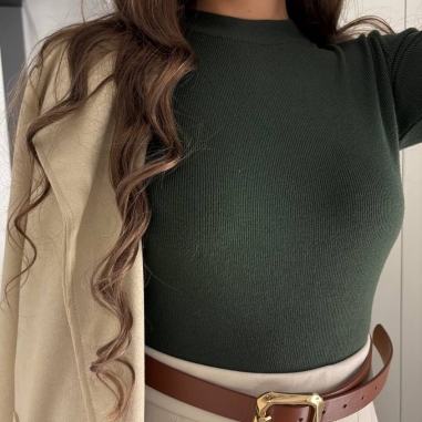 JERSEY CORTITO VERDE MILITAR