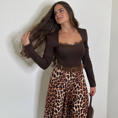 PANTALÓN PALAZZO ANIMAL PRINT