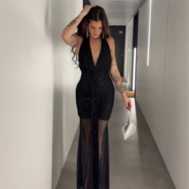 VESTIDO AURA TUL BRILLO