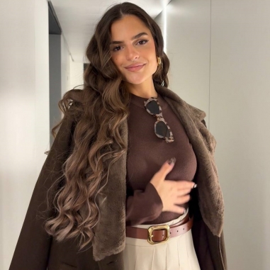 ABRIGO PAÑO PELITO CHOCO