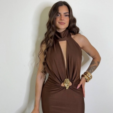 VESTIDO OLIVEIRA CHOCO