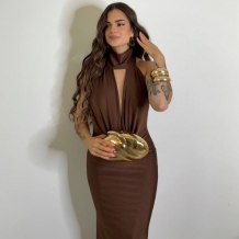 VESTIDO OLIVEIRA CHOCO
