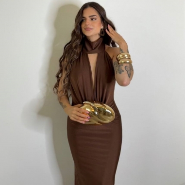 VESTIDO OLIVEIRA CHOCO