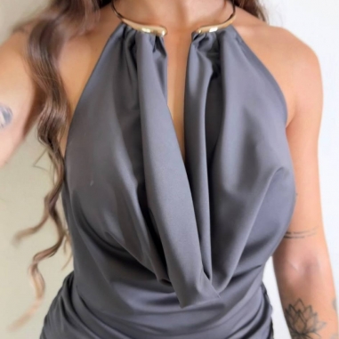 VESTIDO ARO GRIS