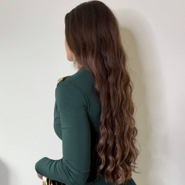 VESTIDO LÁGRIMA VERDE BOTELLA