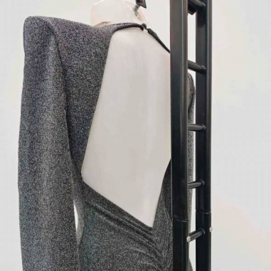 MONO LUREX HOMBRERAS PLATA