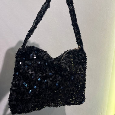 BOLSO/SACO LENTEJUELAS NEGRO