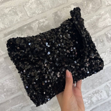 BOLSO/SACO LENTEJUELAS NEGRO