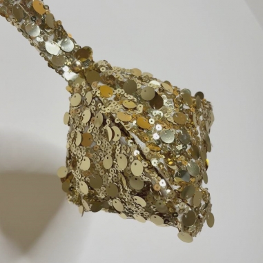 BOLSO/SACO LENTEJUELAS DORADO