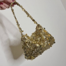BOLSO LENTEJUELAS DORADO