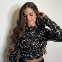 TOP LENTEJUELAS LAZADA TRASERA