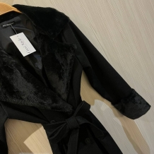 ABRIGO PAÑO PELITO NEGRO 2