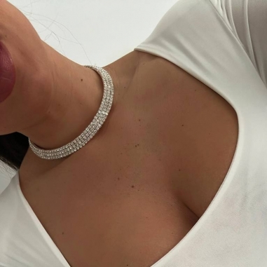 GARGANTILLA RÍGIDA PLATA