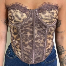CORSET ENCAJE ANIMAL PRINT