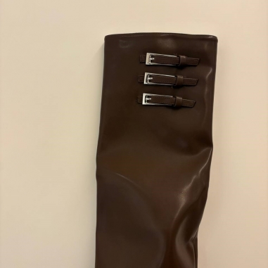 BOTA ALTA HEBILLAS CHOCO