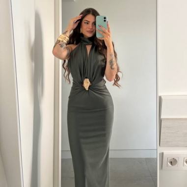 VESTIDO OLIVERIA VERDE MILITAR