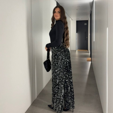 PANTALÓN DE LENTEJUELAS FLUIDO