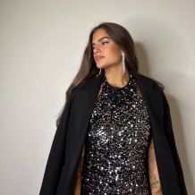 ABRIGO PAÑO CORTO NEGRO 2