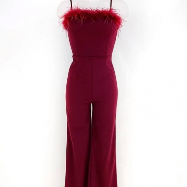 PREVENTA MONO PLUMAS BURDEOS