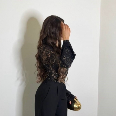 PREVENTA BODY ENCAJE ESCOTE V NEGRO