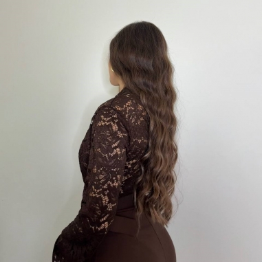 PREVENTA BODY ENCAJE ESCOTE V CHOCO