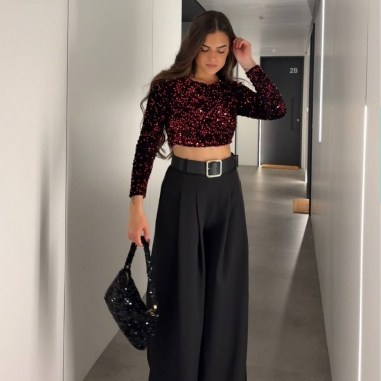 PANTALÓN PALAZZO NEGRO