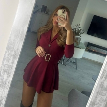 MONO VUELO CINTURÓN VINO 2