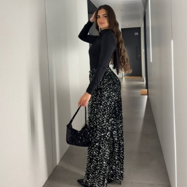 PANTALÓN LENTEJUELAS FLUIDO