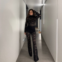 CONJUNTO ENCAJE NEGRO