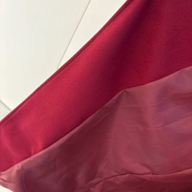 ABRIGO PAÑO CINTURÓN VINO