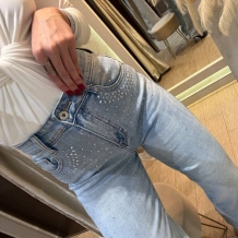 JEANS BRILLO + CINTURÓN